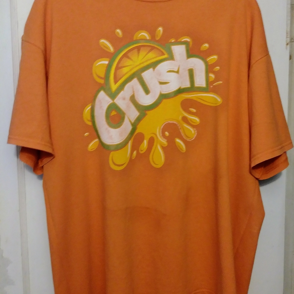 Delta Magnum Weight Orange Crush Graphic T-Shirt XXL